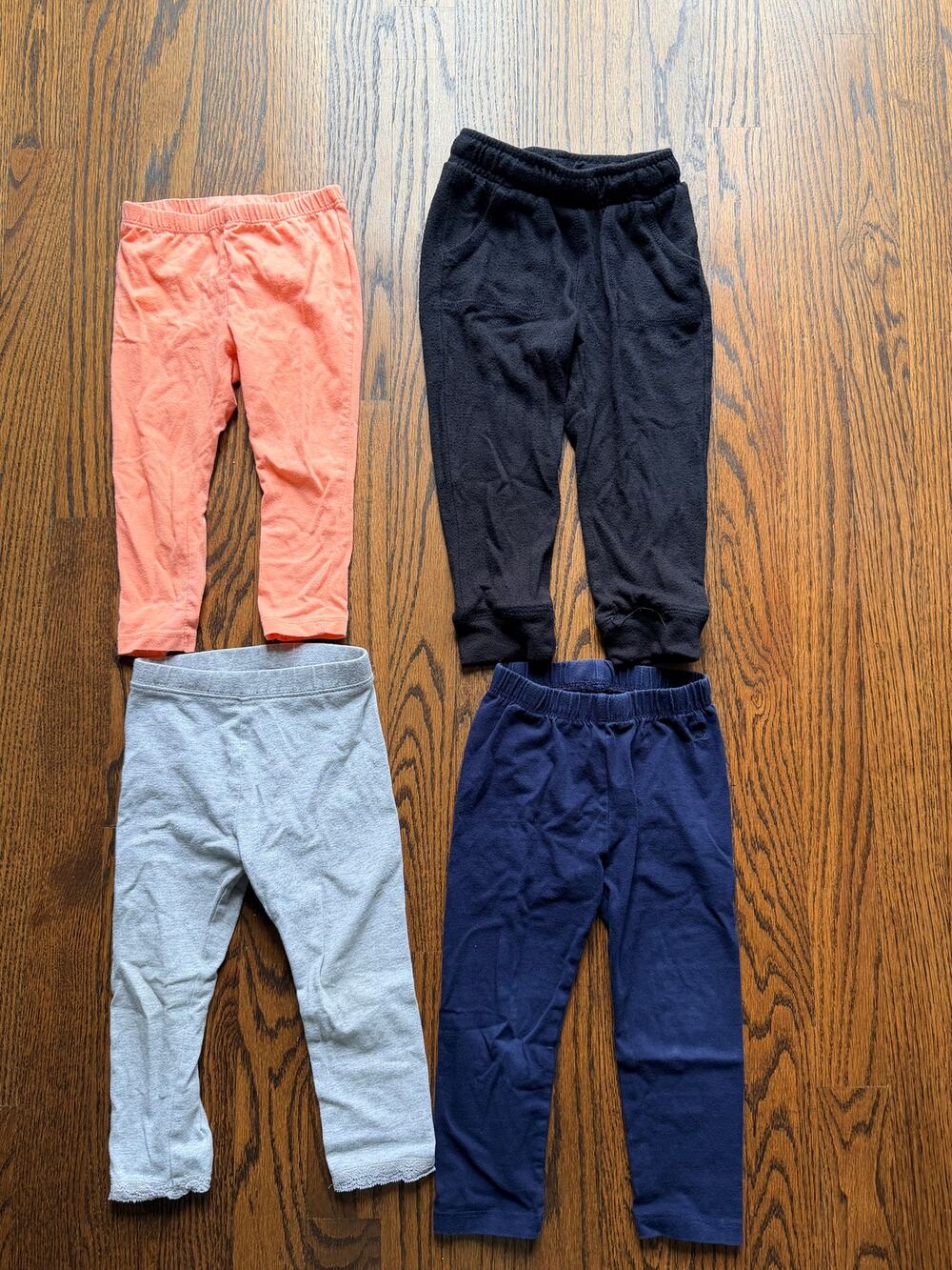Kids Headquarters Old Navy Cat & Jack Gap 4 Leggings Jogger Pants Bundle 2T